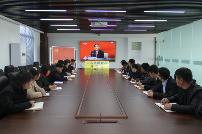 南稀金石公司组织收看新闻发布会 认真领会党的十九届六中全会精神.jpg
